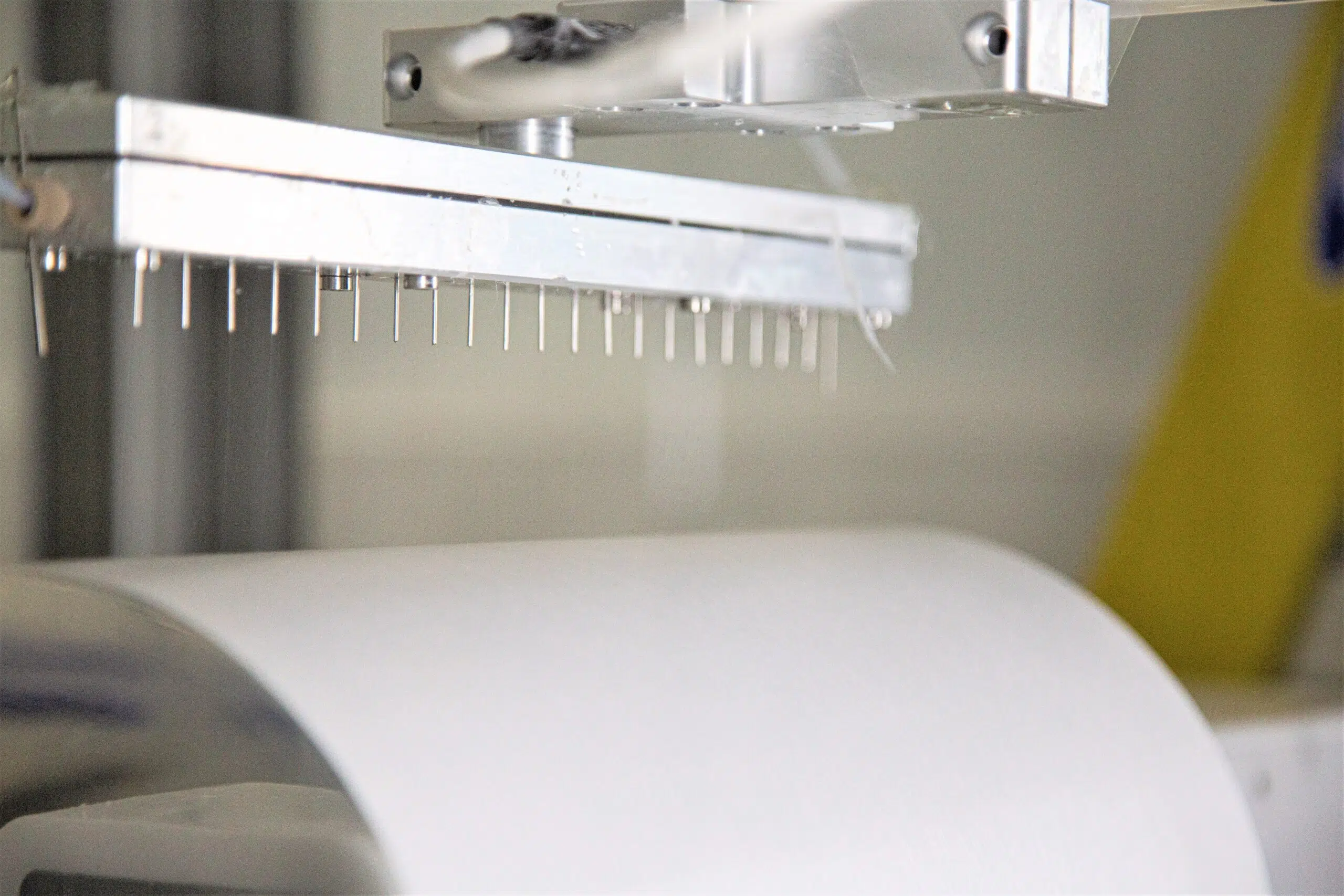 Electrospinning equipment used for medical material process development.